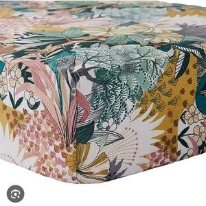 NWT Levtex Ashika Cotton Baby Crib Sheet Jungle Leopard